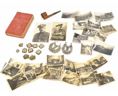 Quantity of ww1, ww2 British and German ephemera and quantity of insignia, to include: Nazi party 1942 diary / Nationalsozial