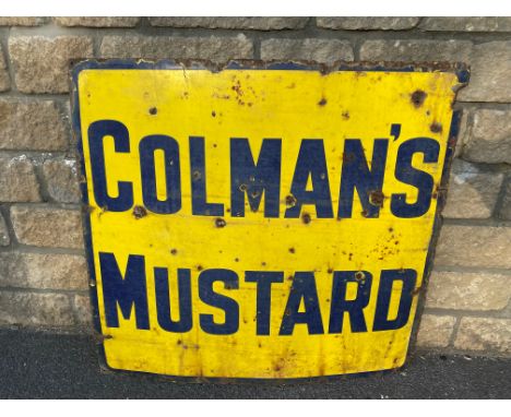 A Colman's Mustard enamel sign, 38 x 36". 