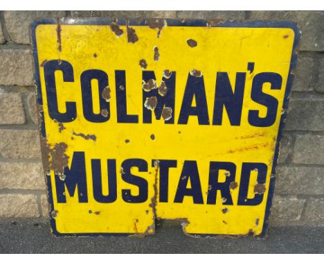 A Colman's Mustard enamel sign, 38 x 36". 