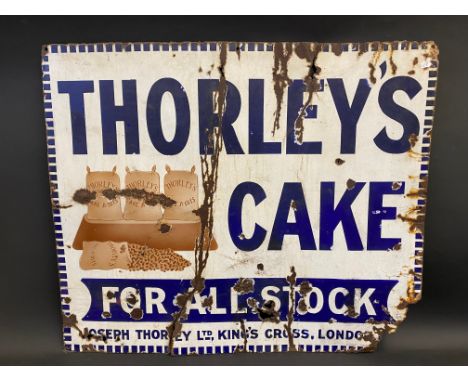 A Thorley's Cake rectangular enamel sign by Wood &amp; Penfold, 32 x 27".