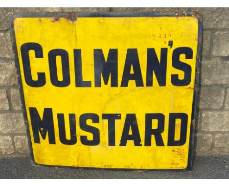 A Colman's Mustard enamel sign, 38 x 36". 
