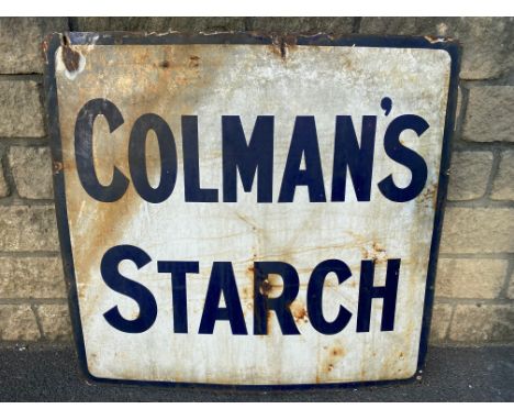 A Colman's Starch enamel sign, 38 x 36". 