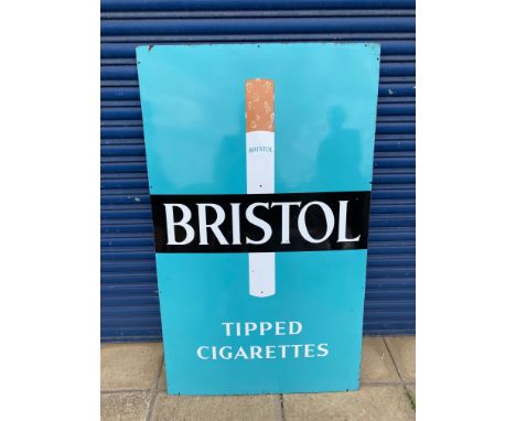 A large Bristol cigarattes enamel sign in excellent condition.
