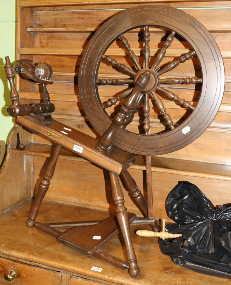 A modern spinning wheel by Ashford, New Zealand