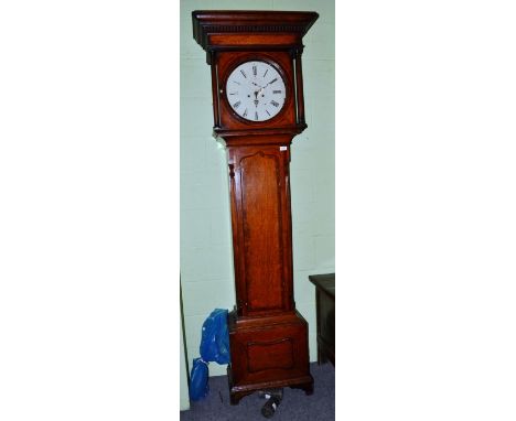 An oak eight day longcase clock 