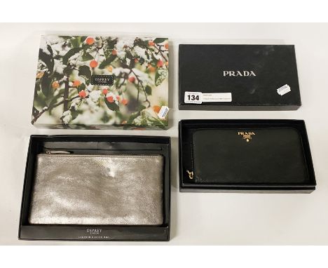 PRADA PURSE &amp; OSPREY CLUTCH BAG A/F - BOXED 