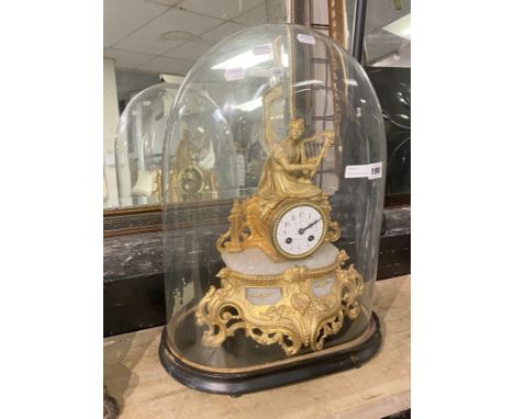 FRENCH NEOCLASSICAL ORMALY ''G H DE JARDIN'' MANTLE CLOCK