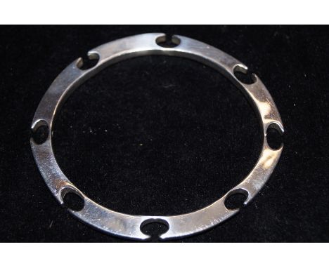 Silver bangle stamped 925
