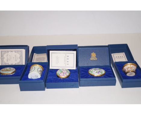 5 boxed trinket boxes