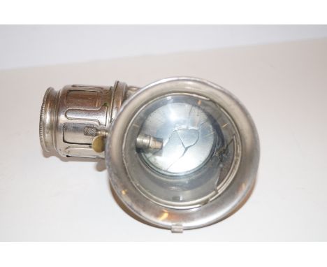 Lucas Carbide motorcycle lamp