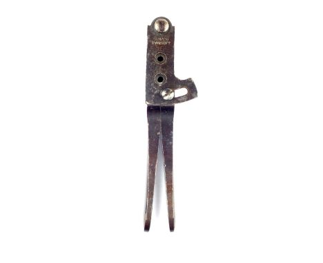 Colt’s Patent Police or Pocket Navy steel bullet mould, plum coloured body and sprue cutter, the latter stamped COLT’S PATENT