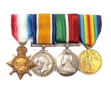 A Royal Navy Reserve First War Trio and RNVR Long Service and Good Conduct Medal group of four, to A.4728. H. J. COULSON. SMN