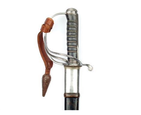A good Officer’s sword to the 1st Bengal Lancers, 89cm clean blade by WILKINSON, serial no 35078 for 1897, etched with scroll