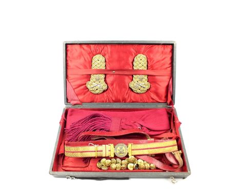 Prince Ernst Augustus of Hannover, a cased set of regalia for an unattached General Officer, comprising red leather and bulli