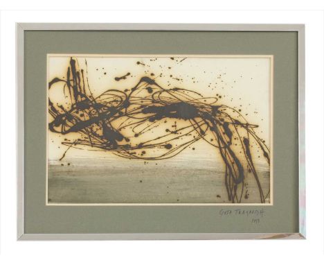 *Göta Trädgårdh (Swedish, 1904-1984) TEXTILE DESIGN Lithograph 38 x 58cm, framed *Artist's Resale Right may apply to this lot