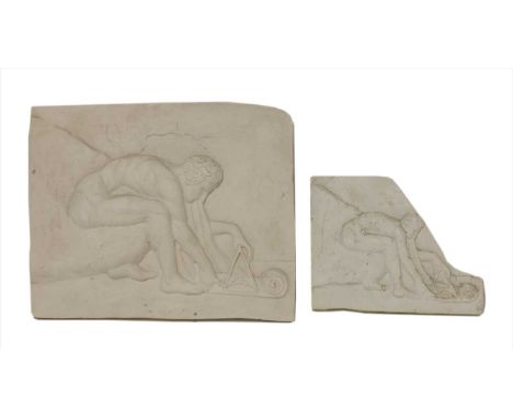 *Sir Eduardo Paolozzi (1924-2005) NEWTON AFTER BLAKE Plaster, signed and inscribed verso in pencil 'FOR SANDY, EDUARDO JULY 1