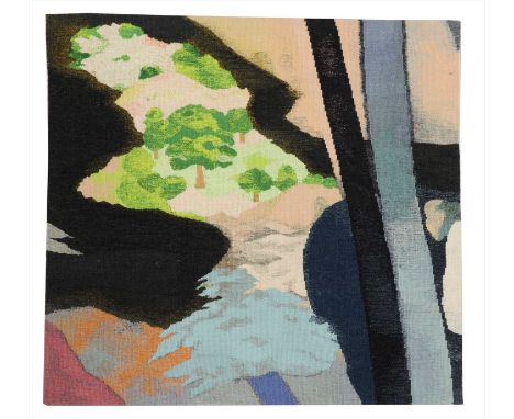 A test section for the British Library tapestry, 1992/3, based on the R B Kitaj painting 'If Not, Not', woven by the Dovecot 