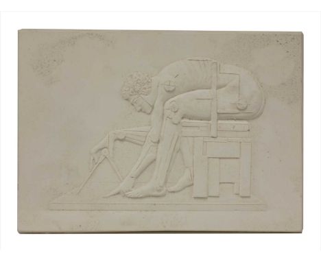 *Sir Eduardo Paolozzi (1924-2005) NEWTON AFTER BLAKE Plaster, signed and inscribed in pencil 'EDUARDO PAOLOZZI 1995, STUDY FO