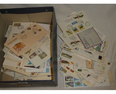 A large quantity of world postal covers, first day covers etc. including Vatican City, France and Israel