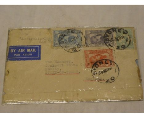 A 1931 Commonwealth of Australia first official airmail flight cover from Melbourne to London 