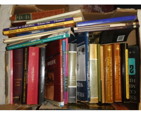 Various Cornish Mining related volumes including The Cornish Beam Engine; A History of Tin Mining and Smelting in Cornwall; T
