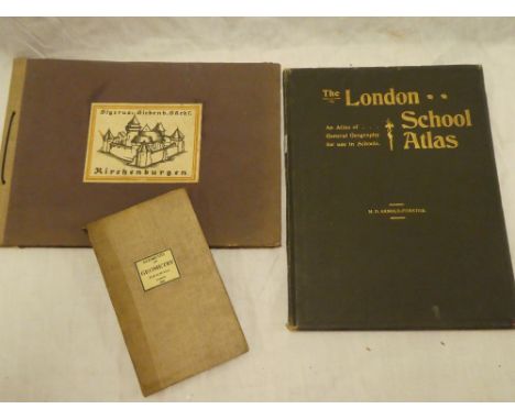 The London School Atlas of General Geography, first edition, 1900; Clairaut - Elements of Geometry, 1846 and one other (3)