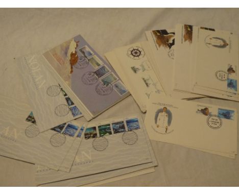 Forty-seven Australian Antarctic Territory first day covers, 1980's onwards