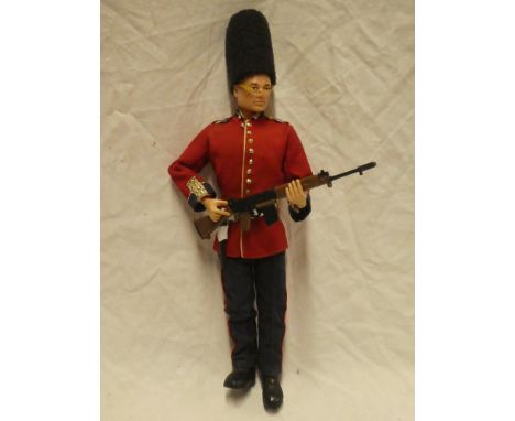A vintage Action Man in Grenadier Guards uniform
