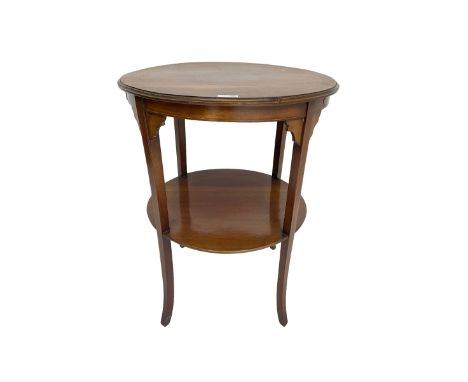 Light oak nest of three tables, and a similar light oak table with undertier (4)Dimensions: Height:&nbsp;50cm&nbsp; Length/Wi