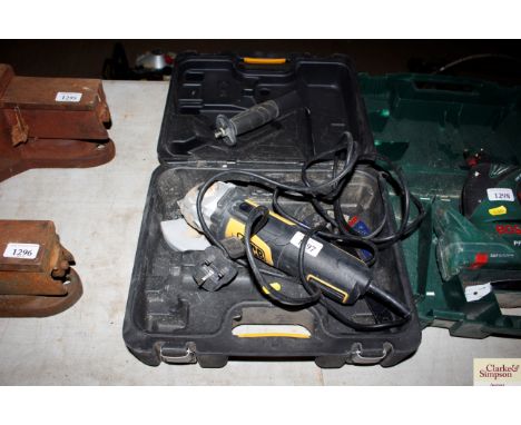 A JCB angle grinder