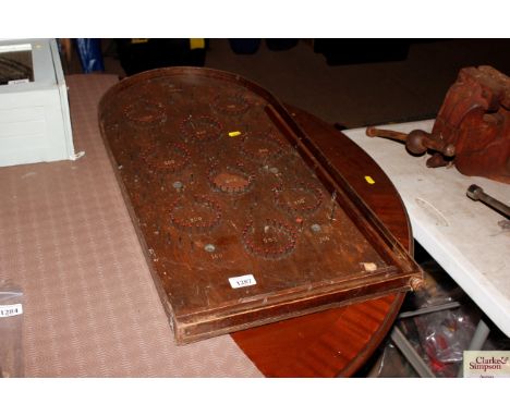 A bagatelle board