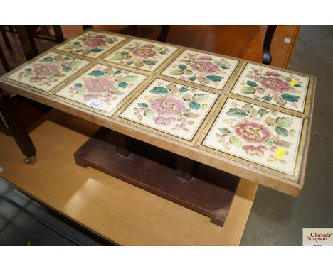 A tile topped occasional table