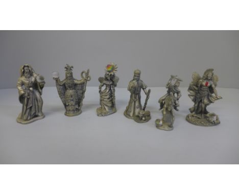 Six Myth and Magic figures, boxed 