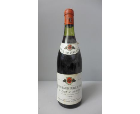 One bottle of Bouchard Pere &amp; Fils Aloxe-Corton 1978 red wine 