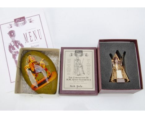 Britains 1993 Centenary Dinner commemoratives comprising Limited Edition model of Coronation of H M Queen Elizabeth II, paper