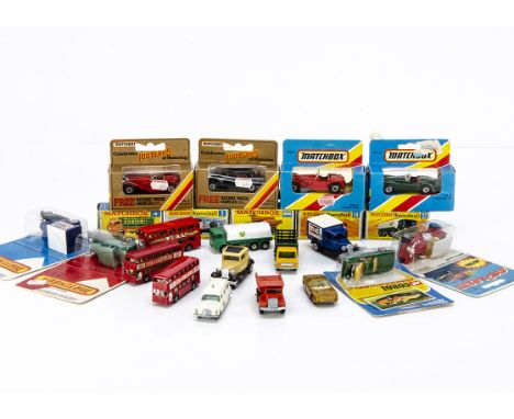 Matchbox 1-75 Series &amp; Superfast, including 28 Mack Dump Truck, 4 Stake Truck, Superfast 3 Mercedes-Benz Binz Ambulance, 