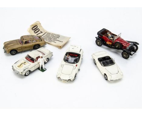 Corgi TV &amp; Film Toys, 261 James Bond's Aston Martin, with secret instructions envelope containing spare bandit only, 336 