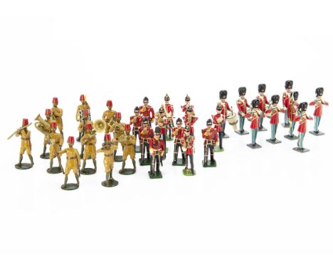 Various New Metal bands comprising Tradition 9pce Danish Lifeguards Band, Ducal 6pce Line Infantry bandsmen, Marlborough High