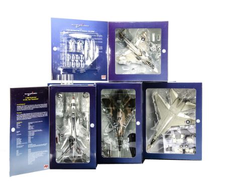 Hobby Master Modern Fighter Jets, four boxed examples 1:72 scale HA1905 VF-84 Jolly Rogers (some loose components) , HA4701 R