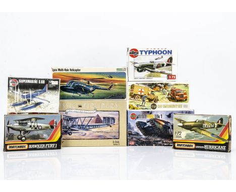 Airfix, FROG &amp; Matchbox Kits, Airfix 1:144 H.P 42 "Heracles", OO Scale Emergency Set, 1:72 Hawker Typhoon, WW1 Tank Mk1, 