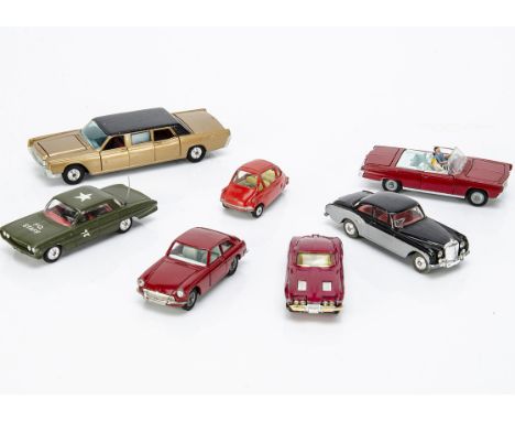 Corgi Toy Cars, 358 Oldsmobile H.Q Staff Car, 233 Heinkel Economy Car, 310 Chevrolet Corvette Stingray, 224 Bentley Continent