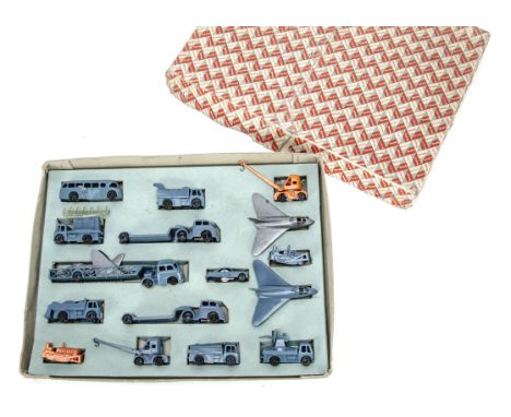 A Tri-ang Minic Push &amp; Go RAF Presentation Set, complete set of seventeen friction drive vehicles, all contained in origi