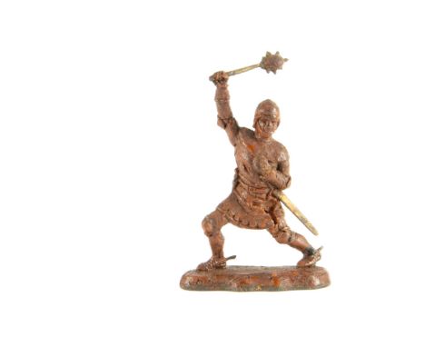 Roy Selwyn-Smith original wax master for Selwyn Miniatures foot knight parrying, subsequently Britains Knight of Agincourt, w