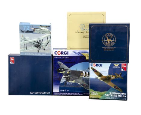 WWII and Later Diecast Aircraft, a boxed collection of 1:72 scale models,  Corgi Aviation Archive AA28601 Bristol Beaufighter