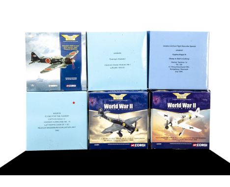 Corgi Aviation Archive WWII Aircraft, a boxed group of six Axis aircraft 1:72 scale comprising, AA36507 Captive Eagle III 194