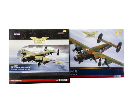 Corgi Aviation Archive WWII Aircraft, two boxed examples 1:72 scale  AA34012 Daring Raids Consolidated Liberator 1944 (damage