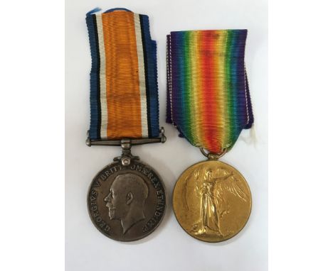 A First World War medal group of two awarded to G. Nash to include War Medal and Victory Medal, both inscribed "128106 2-CPL.