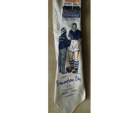 BIRMINGHAM CITY OLD TIE FROM 1949-50 SEASON Really nice item of Birmingham City Memorabilia, Tie issued for the 1949-50 seaso