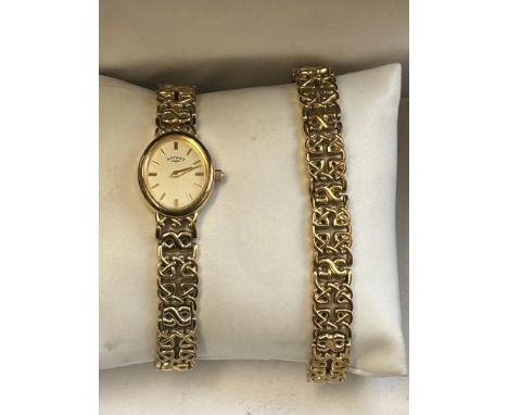 Ladies Rotary wristwatch &amp; bracelet 