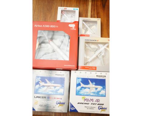 Collection of model airliners x6